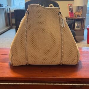 Khaki Perforated Tote Bag